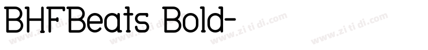 BHFBeats Bold字体转换